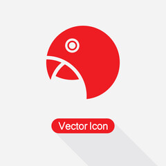 Parrot Icon Vector Illustration Esp10
