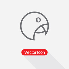 Parrot Icon Vector Illustration Esp10