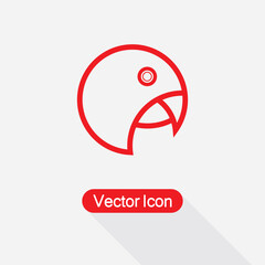 Parrot Icon Vector Illustration Esp10