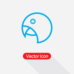 Parrot Icon Vector Illustration Esp10