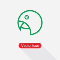 Parrot Icon Vector Illustration Esp10