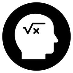brain glyph icon