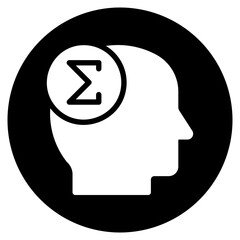 brain glyph icon