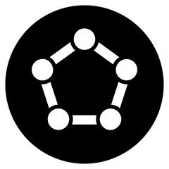 pentagon glyph icon