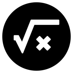square root glyph icon