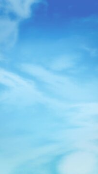 stylized blue sky with clouds - subtle motion background template - 9x16 HD