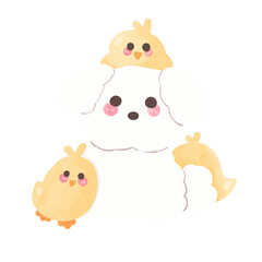 set of funny animals