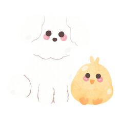 easter bunny with eggs