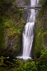 Multnomah falls in Columbia River Gorge. Oregon. USA