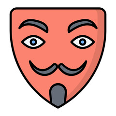 Obraz premium Hacker Line Color Icon
