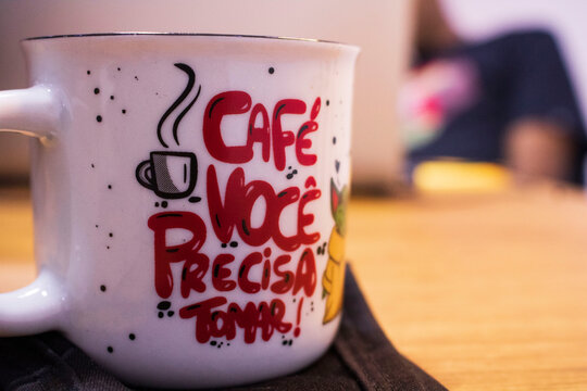 White ceramic mug