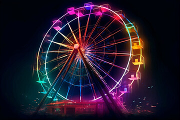 The ferris wheel contains many scientific and technological elements.