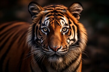 Naklejka premium AI generated tiger