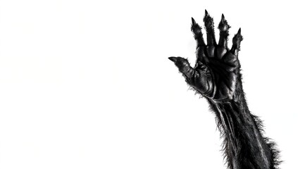 furry scary monster  werewolf paw