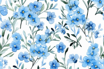 Colorful floral wallpaper in a seamless repeating pattern, developed with generative ai