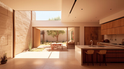 modern kitchen interior