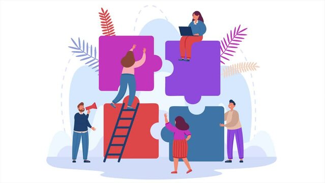 people working together