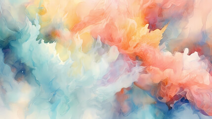 Fototapeta premium Ethereal Watercolor Dreams