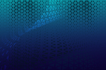 Blue background with Curve and geometry patterns.	