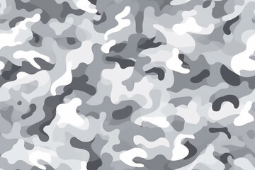 Grey camouflage pattern background, seamless repeating pattern; developed with generative ai