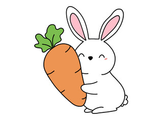 rabbit with carrot