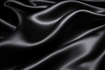 Fototapeta premium black satin silk background