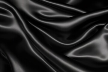 Fototapeta premium black satin silk background