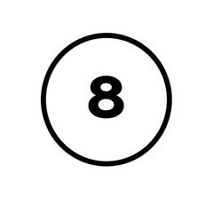 number eight ball