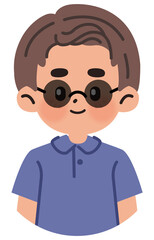avatar boy with glasses