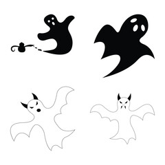 ghost icon vector illustration