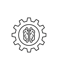 artificial intelligence icon, vector best line icon.
