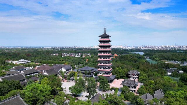 Scenery of Daming Temple, Yangzhou City, Jiangsu Province, China
