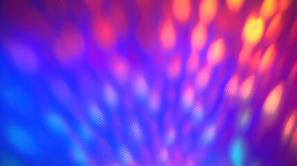 Blurred colorful neon background with abstract shadows and light
