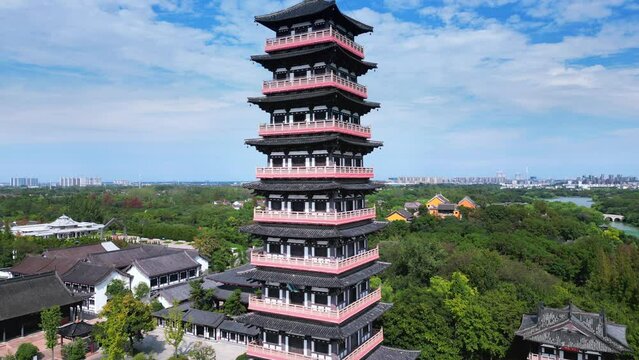 Scenery of Daming Temple, Yangzhou City, Jiangsu Province, China