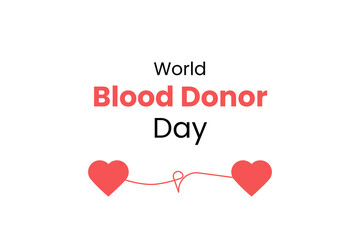 Illustration of world blood donor day. celebrate of world blood donor day. suitable for banner, flyer, template, graphic resources. social issues.