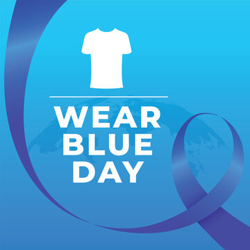 wear blue day design template for celebration. wear blue day vector illustration. wear blue day event.
