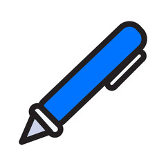 Fototapeta premium Pen Icon symbolizes writing, communication, and expression, representing the power of words and the act of putting thoughts into writing