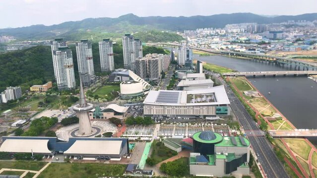Daejeon, South Korea - May 2023 : Cityscape of Daejeon