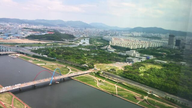 Daejeon, South Korea - May 2023 : Cityscape of Daejeon