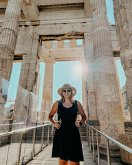 acropolis tourist female