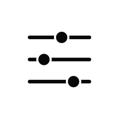 Equalizer icon vector design trendy