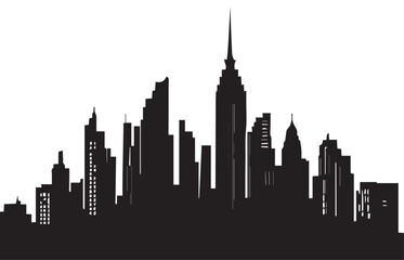 This is a building city vector silhouette illustration
