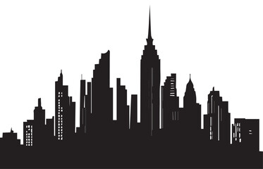 Fototapeta premium This is a building city vector silhouette illustration