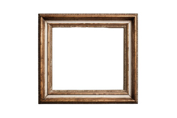 wooden frame isolated on white PNG