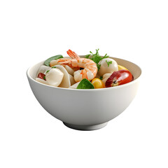 The shrimp and vegetable salad PNG transparent background