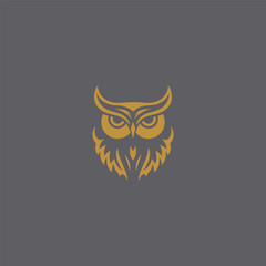 Owl logo design vector illustration