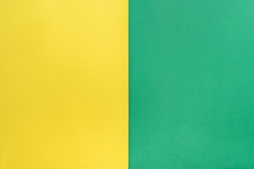 Plain yellow and green background.
