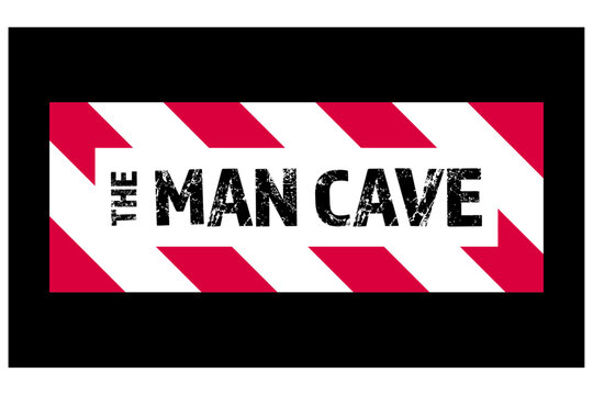 The Man Cave Sign - vector illustration