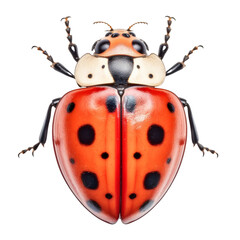 ladybug isolated on transparent background cutout