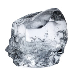 ice cubes isolated on transparent background cutout